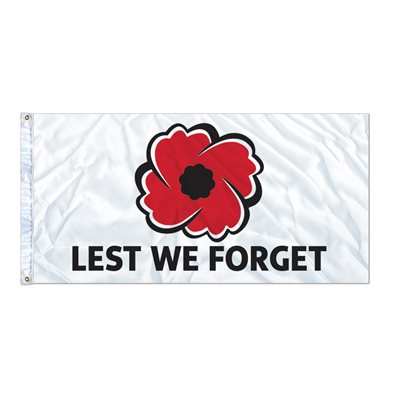 Lest We Forget Canada Flag Red Poppy Remembrance Day Patriotic Flag Ho -  Moothearth